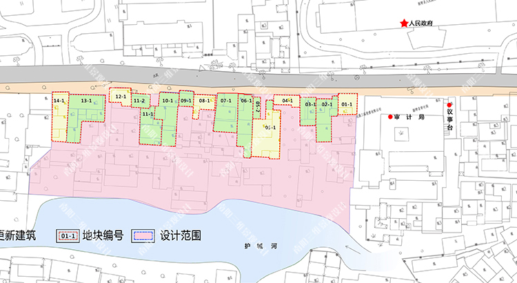 新野政府街改造设计图