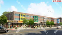 南段西侧W22-21建筑改造后透视图