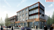 南段西侧W01建筑改造后透视图
