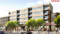 南段东侧E13建筑改造后透视图